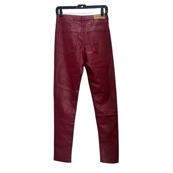 THE KOOPLES RED LEATHER-EFFECT SKINNY JEANS Size 6 & size 2 stretchy NWT - Picture 7 of 16